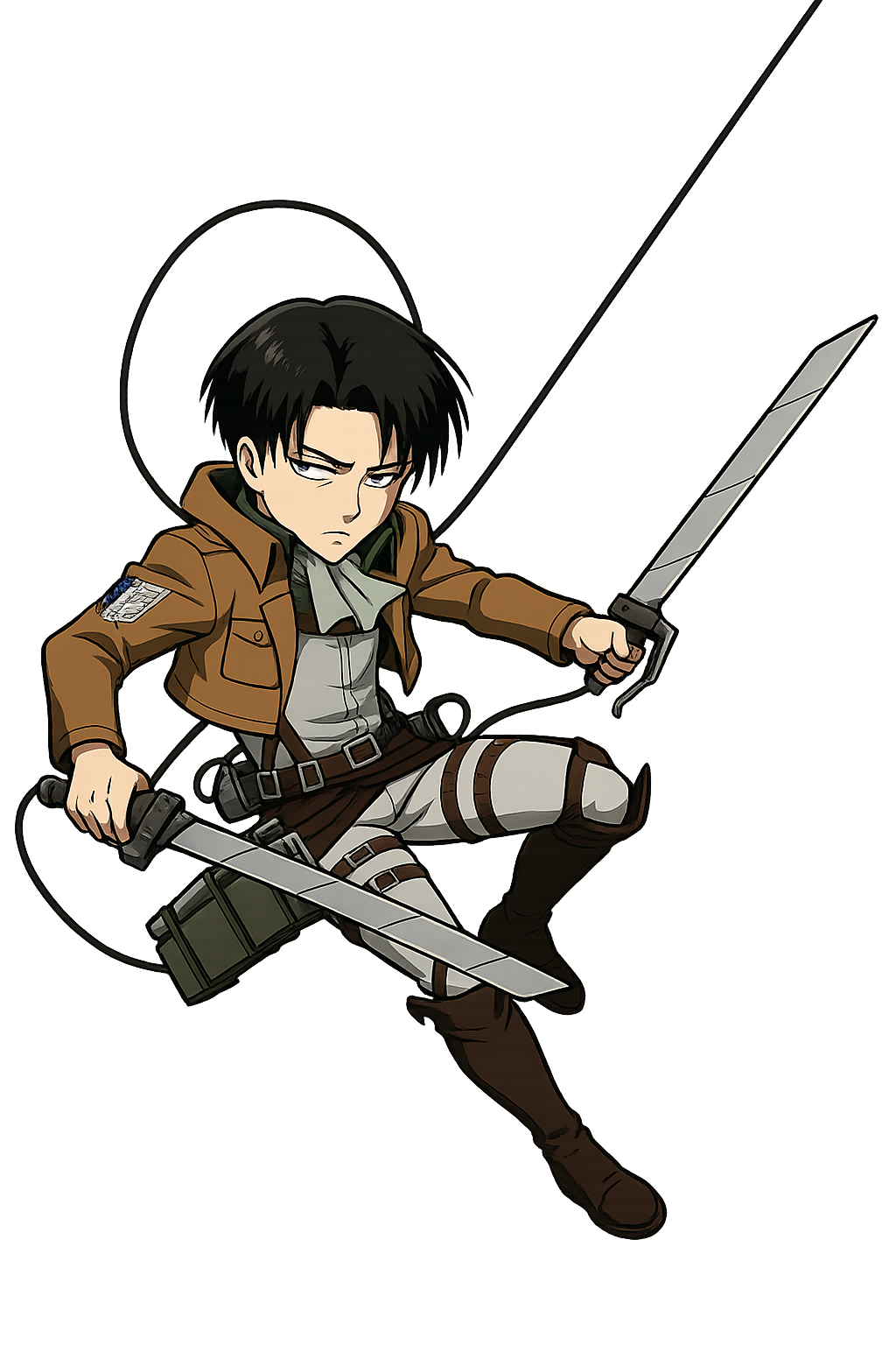 Levi Ackerman Anime Style